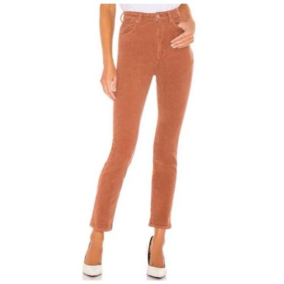 Rolla’s Dusters High Rise Slim Corduroy Jeans Womens Size 25 Coral